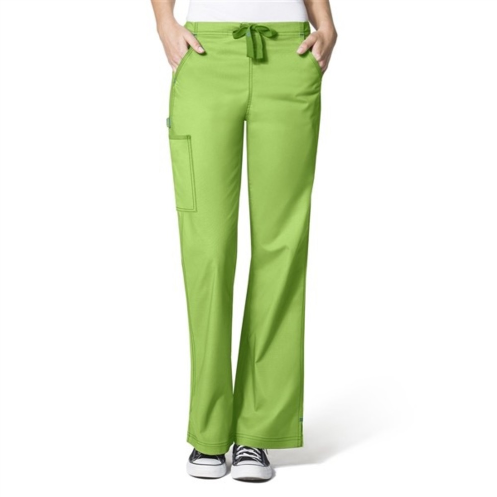 WonderWink WonderFLEX Grace Flare Leg Pant Green Apple XXSP